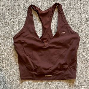 Gymshark Whitney Crop Tank - Rekindle Brown